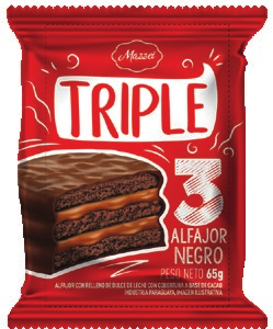 Alfajor Triple Negro 65g