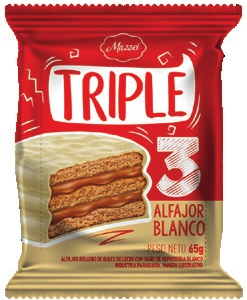 Alfajor Triple Blanco 65g