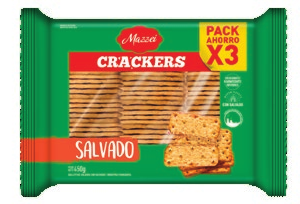 Crackers Tripack Salvado 450g