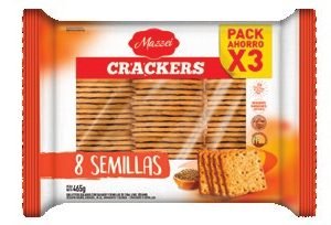 Crackers Tripack 8 Semillas 465g
