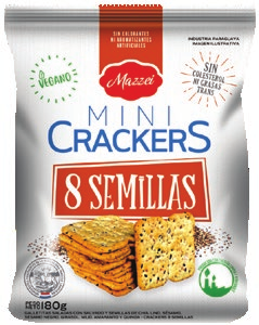 Mini Crackers - Mini Crackers 8 Semillas 180g