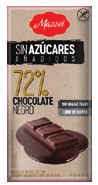 Chocolate Negro 72% Sin Azúcares Añadidos 75g