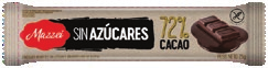 Chocolatín 72% Cacao Sin Azúcar 25g (Display)