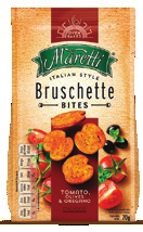 Maretti - Maretti Bruschette Bites Tomate, Oliva y Orégano 70g